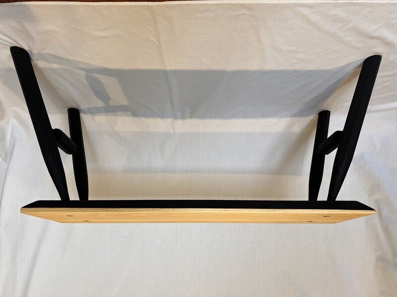 Handcrafted wooden bench